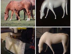 pferd animals 3d print model - Mito3D