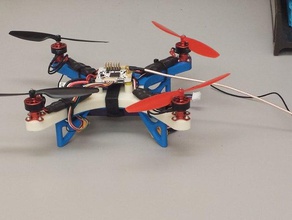 iqcenter micro-h quad robotics drone openpilot quadcopter quadrotor 3d print model - Mito3D