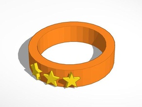 estrella anillo los anillos accesorios increíble fresco ide creativo ideas 3d print model - Mito3D