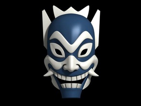 blue spirit mask - avatar last airbender costume ang cartoon cosplay fire helmet ninja prince sword zuko 3d print model - Mito3D