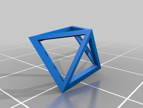 quadratische Pyramide open house Mathe-Kunst kundengebundene 3d print model - Mito3D