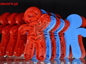cutter cookie scheletro di halloween cucina & sala da pranzo cookiecutter i 3d print model - Mito3D