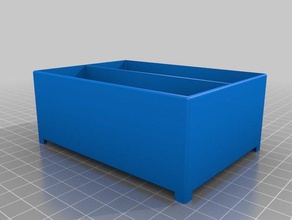 zwei-Fach-tray - Organisation kundengebundene 3d print model - Mito3D