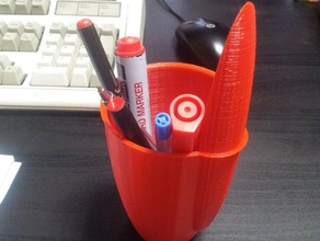 bic pen pencilholder boli containers pencil holder 3d print model - Mito3D