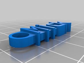 Schlüsselanhänger mick - Organisation kundengebundene 3d print model - Mito3D