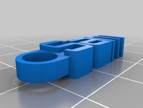 keychain sam organization customized 3d print model - Mito3D