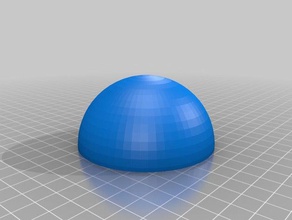 il mio personalizzata mezza sfera led titolare fai da te su misura 3d print model - Mito3D