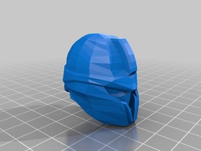 low poly casco modelli gundam ispirato 3d print model - Mito3D
