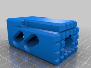 nerf compensator xplorer xzeus toy & game accessories nerfbarrel gun 3d print model - Mito3D