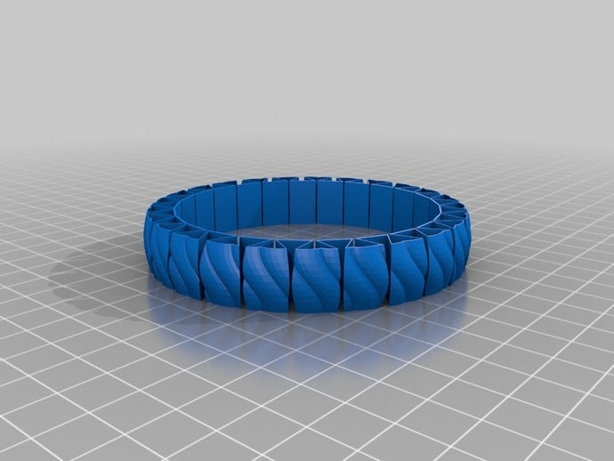 my customized morestretchlet bracelet v2 bracelets 3D print model - Mito3D