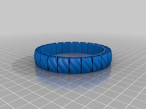 il mio personalizzato morestretchlet bracciale v2 bracciali 3d print model - Mito3D