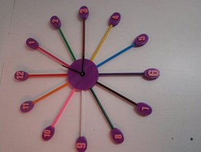 3d printed wall clock lots colors 3d print model - Mito3D