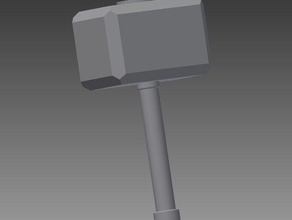 mjolnir oggetti di scena impressionante il martello supereroe thor l'arma 3d print model - Mito3D