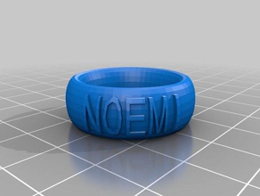 mi texto personalizado anillo de la pulsera corona cosa moda 3d print model - Mito3D