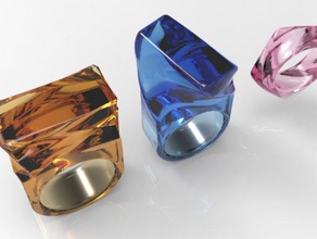 designer ring jewelry design modeling rings 3d print model - Mito3D