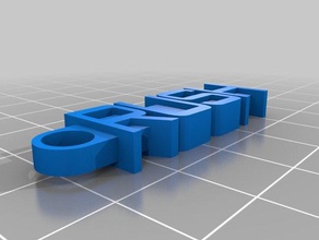 rush organization customized 3d print model - Mito3D