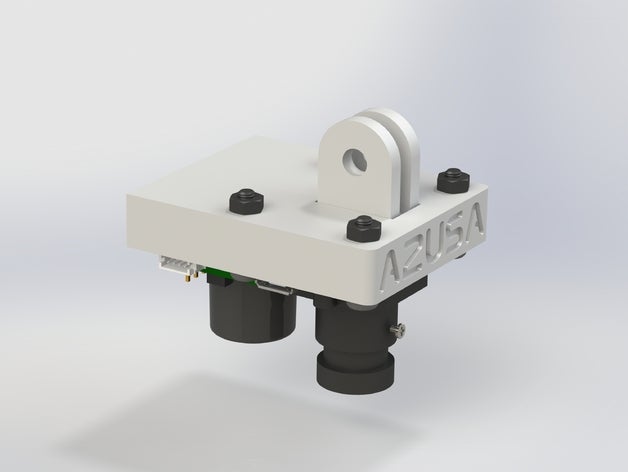 a2usa w&l cit px4flow mount iris Robotik gelişmiş antenler yüksek dört rotorlu eşleme quadcopter slam uav 3D print model - Mito3D
