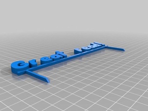 großartig zu Lesen Schilder & logos kundengebundene 3d print model - Mito3D