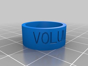 bague volum en 3d los anillos personalizado 3d print model - Mito3D