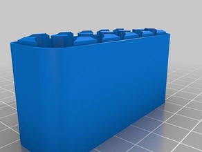 my customized battery case 12 batters containers 3d print model - Mito3D