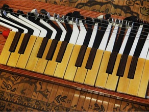 elektrik lavta müzik diywontdie alet anahtar anahtarları aleti aletleri piyano Rönesans 3d print model - Mito3D