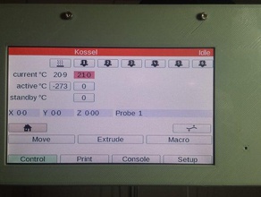 paneldue gabinete Impressora 3d acessórios personalizador de sistemas dueto monitor lcd painel mini kossel ormerod 3d print model - Mito3D