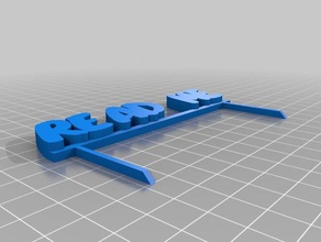 Lesen Sie mich Schilder & logos kundengebundene 3d print model - Mito3D