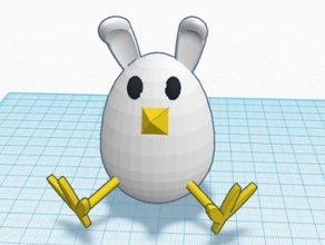 rabbit chick toys & games 3d print model - Mito3D