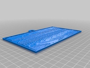 aqua vert vidéo synthèse de la lithographie 2d art personnalisé 3d print model - Mito3D