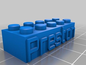 preston lego brinquedos de construção personalizado 3d print model - Mito3D