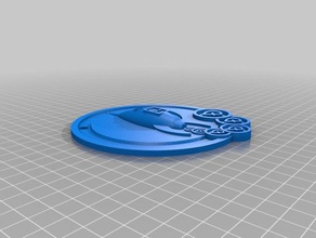 dogecoin rocket medallion keychains moon 3d print model - Mito3D