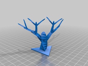 my customized tree heart triangle ok1 models 3d print model - Mito3D