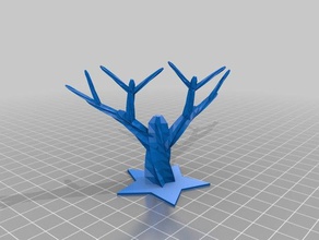 mon personnalisés arbre de cœur des étoiles t1 modèles personnalisé 3d print model - Mito3D
