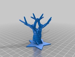 özelleştirilmiş ağaç kalp yıldız q3 benim modelleri 3d print model - Mito3D