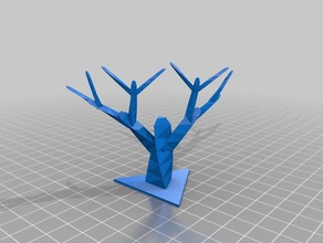 my customized tree heart triangle simple1 models 3d print model - Mito3D