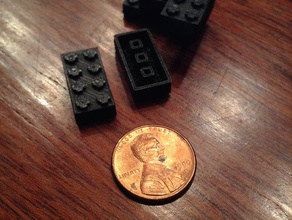 lego-like brick made tiny cubes 3d printing lego legos 3d print model - Mito3D