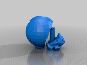 bulbasaur lamp decor 3d print model - Mito3D