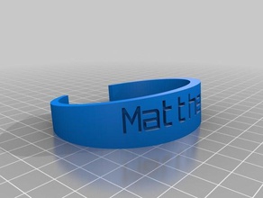 brace yourself matthew bracelets customized 3d print model - Mito3D