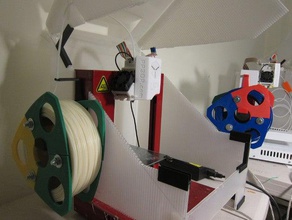 reusable spool filament its holder up plus2 3d printer accessories 3dprintable 3d print model - Mito3D