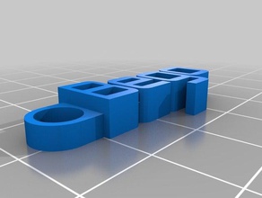 llavero bego organización personalizado 3d print model - Mito3D