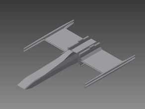 x-wing props impresionante nave espacial de star wars 3d print model - Mito3D