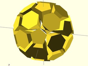 exploded soccer ball models truncated icosahedron 3d print model - Mito3D