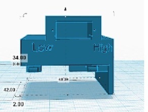 afinia calor temp mod de la cubierta 3d impresora accesorios 3d print model - Mito3D