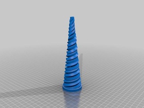 curly tower buildings & structures building curling 3d print model - Mito3D