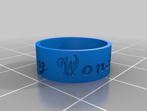 ring rj rings customized 3d print model - Mito3D