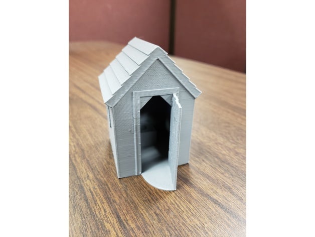 outhouse updated 222019 other art building dwdd sketchup 3D print model - Mito3D