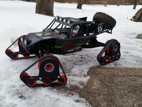 rc snow tracks r c vehicles designspark rsdoc track tread treads twin hammers 3d print model - Mito3D