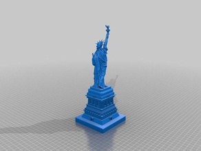 estátua da liberdade base de dados construção esculturas figurativa figurine monumento nyc o patriotismo eua 3d print model - Mito3D