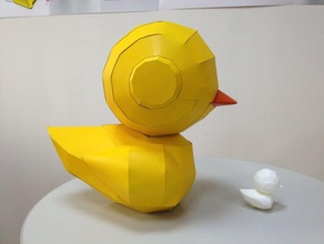 3d scan paper duck toys & games 123d catch animal artproject designproject engineeringproject makeredchallenge meshmixer remix toy 3d print model - Mito3D
