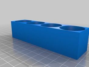 my customized parametric er type collet holder tool holders & boxes 3d print model - Mito3D